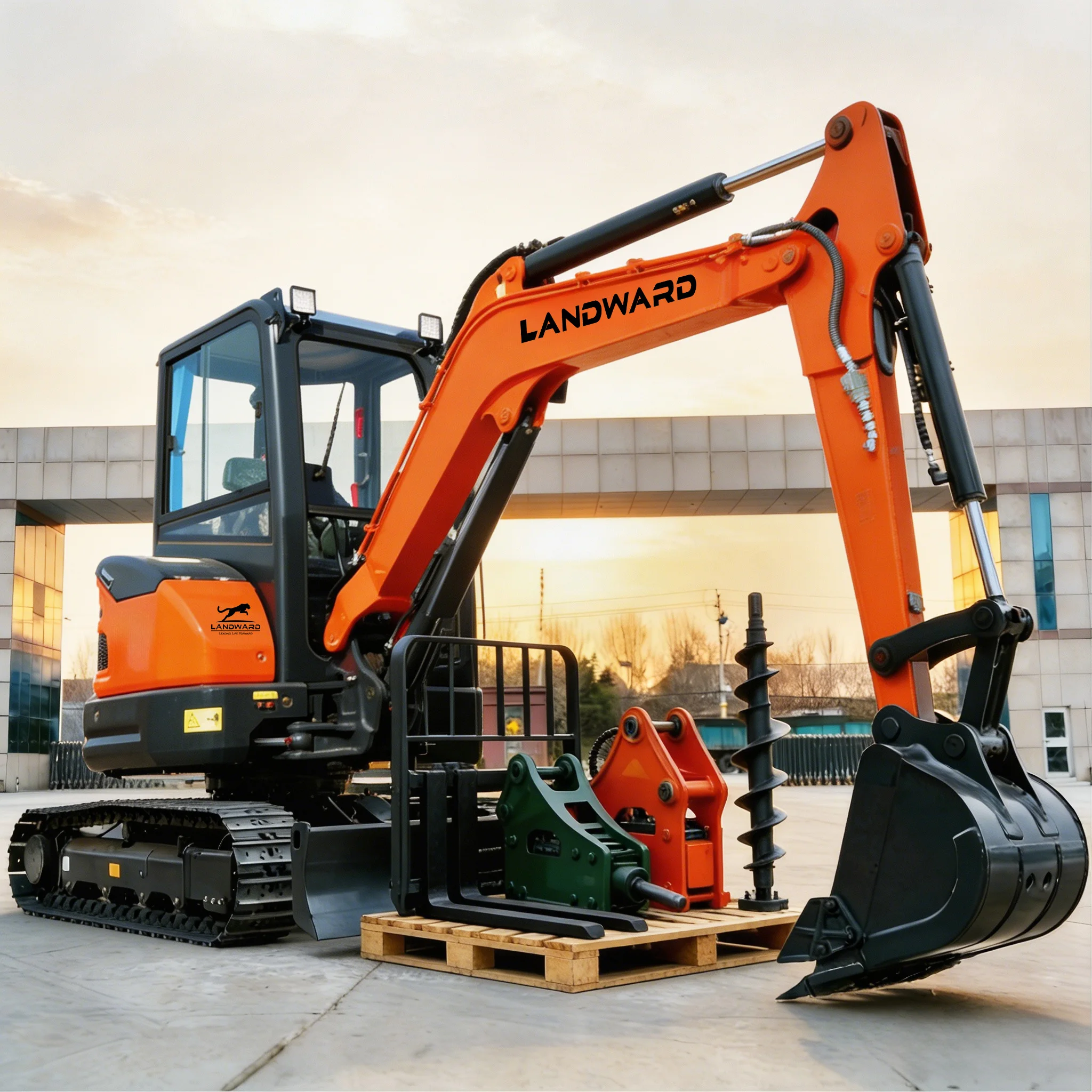 Mini Excavadora 3,5 T · Controles Piloto — miniatura 3